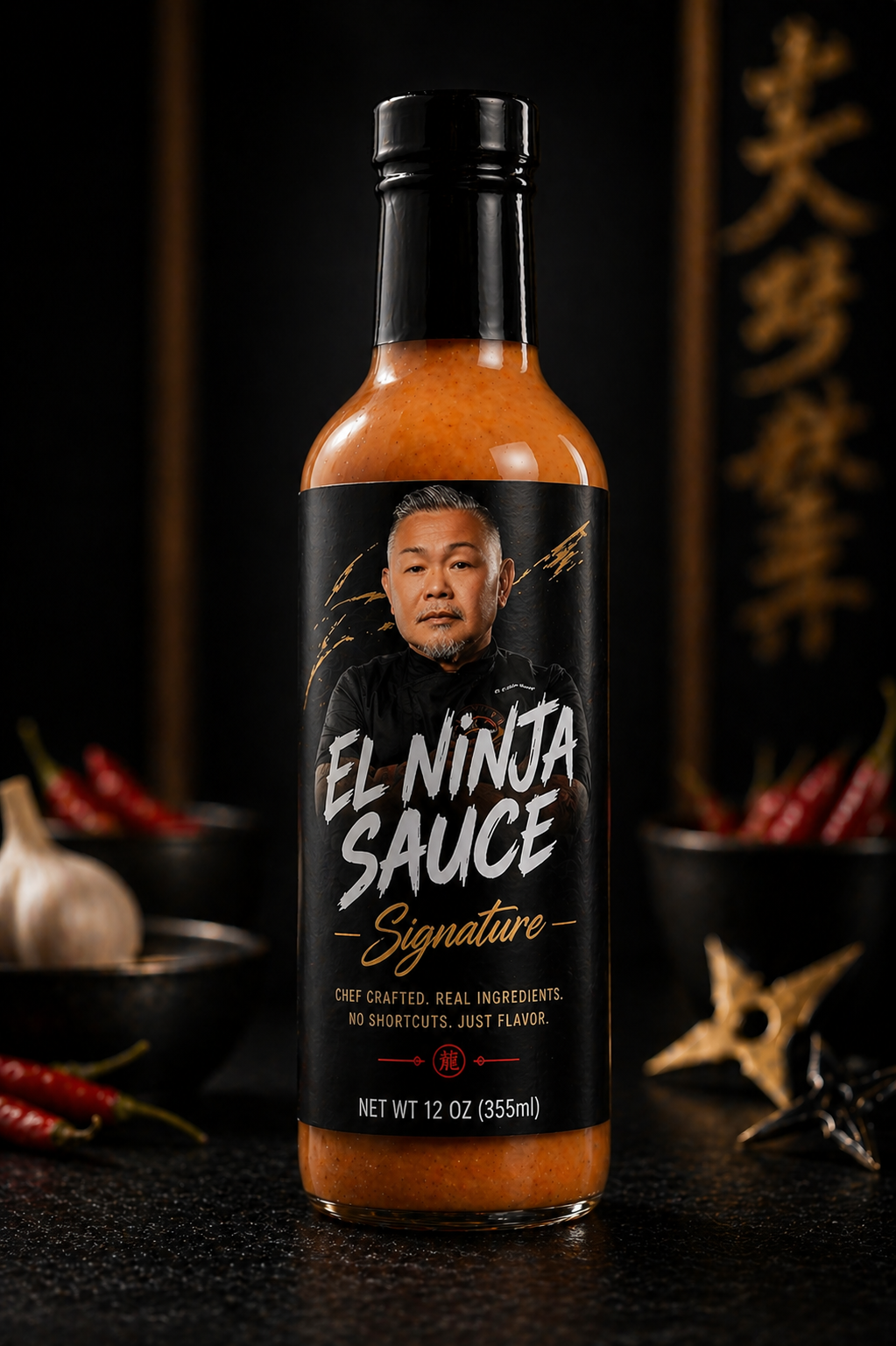 EL NINJA premium fusion sauce bottle